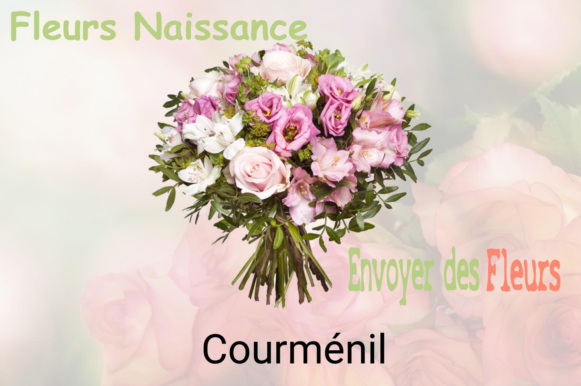 Bouquet de fleurs de naissance livré à Courménil